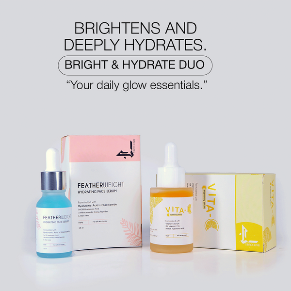 Bright & Hydrate Duo (vitamin C  + Feather weight )
