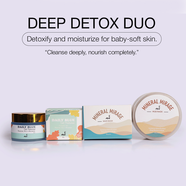 Deep Detox Duo (Daily Blue Moisturiser + Mineral Mirage Mud Mask)